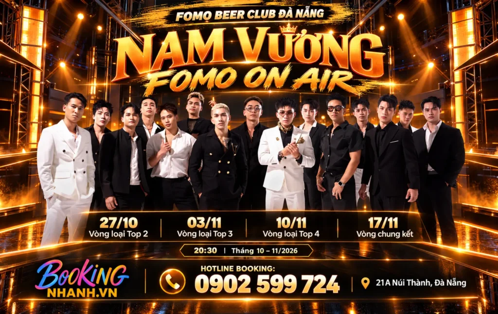 Lịch sự kiện FOMO Beer Club – Nam Vương FOMO On Air tháng 10–11/2026